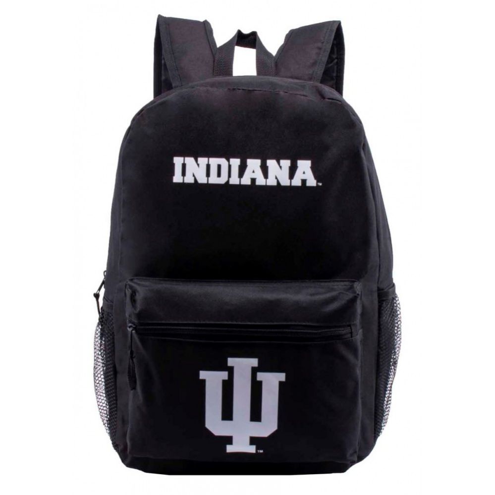 24 Wholesale Indiana University Bulk Backpacks In Black