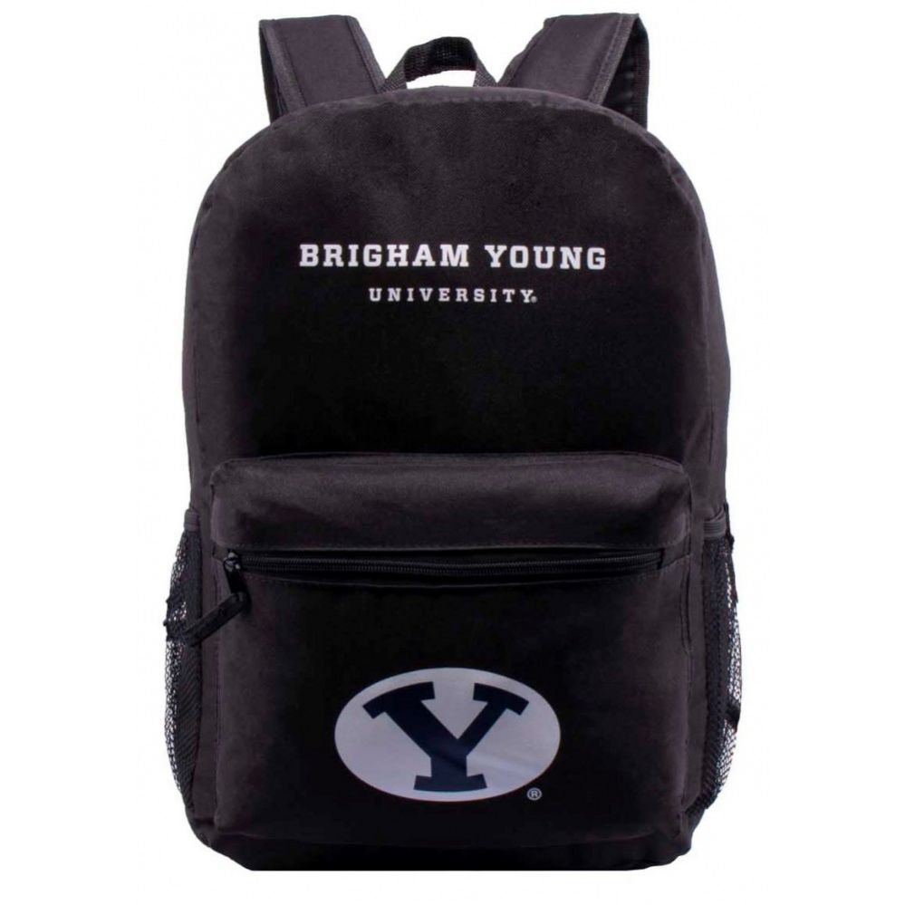 24 Wholesale Byu University Bulk Backpacks In Black
