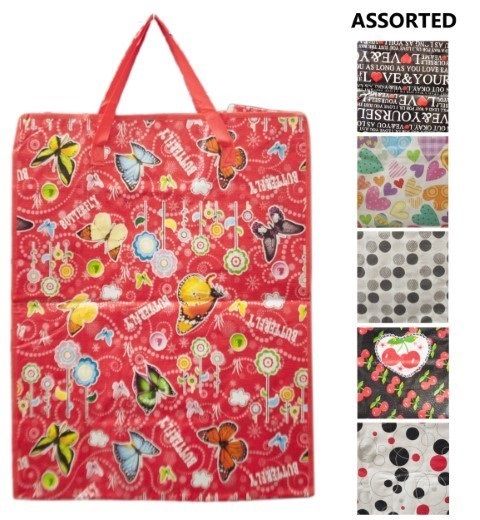120 Pieces Shopping Bag Assorted Print 26x21x10 in - Bags Of All Types
