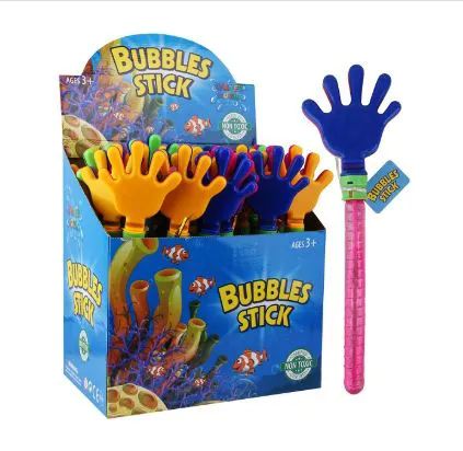 48 Wholesale Water World Bubble Stick 12.9in Hand Display