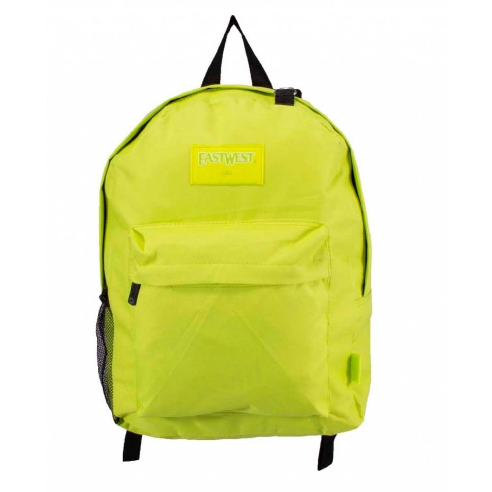 24 Wholesale Kids Classic Padded Backpacks In Lime