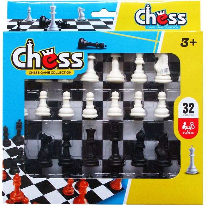 48 Pieces of 32 Piece Chess Play Set In Peggable Window Box