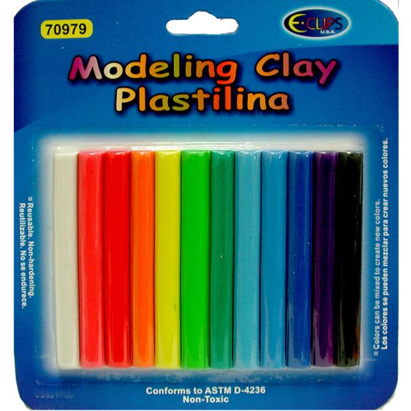48 Pieces of Modeling Clay 9oz 12 Colors