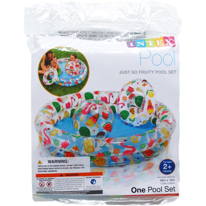 12 Pieces of 48" X 10" Stargaze Pool Set W/ 20" Ball & Ring In Poly Bag