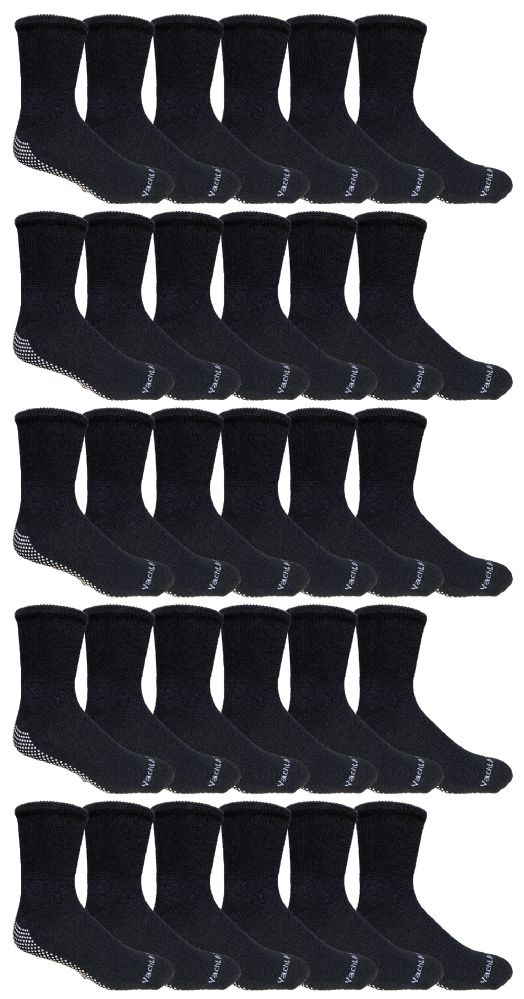 Yacht & Smith 12 Pairs Of Loose Fit Gripper Bottom Diabetic Non