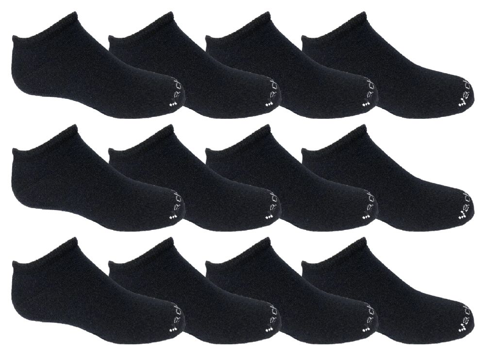 48 Pairs of Yacht & Smith Kid's Navy No Show Low Cut Ankle Socks Size 6-8