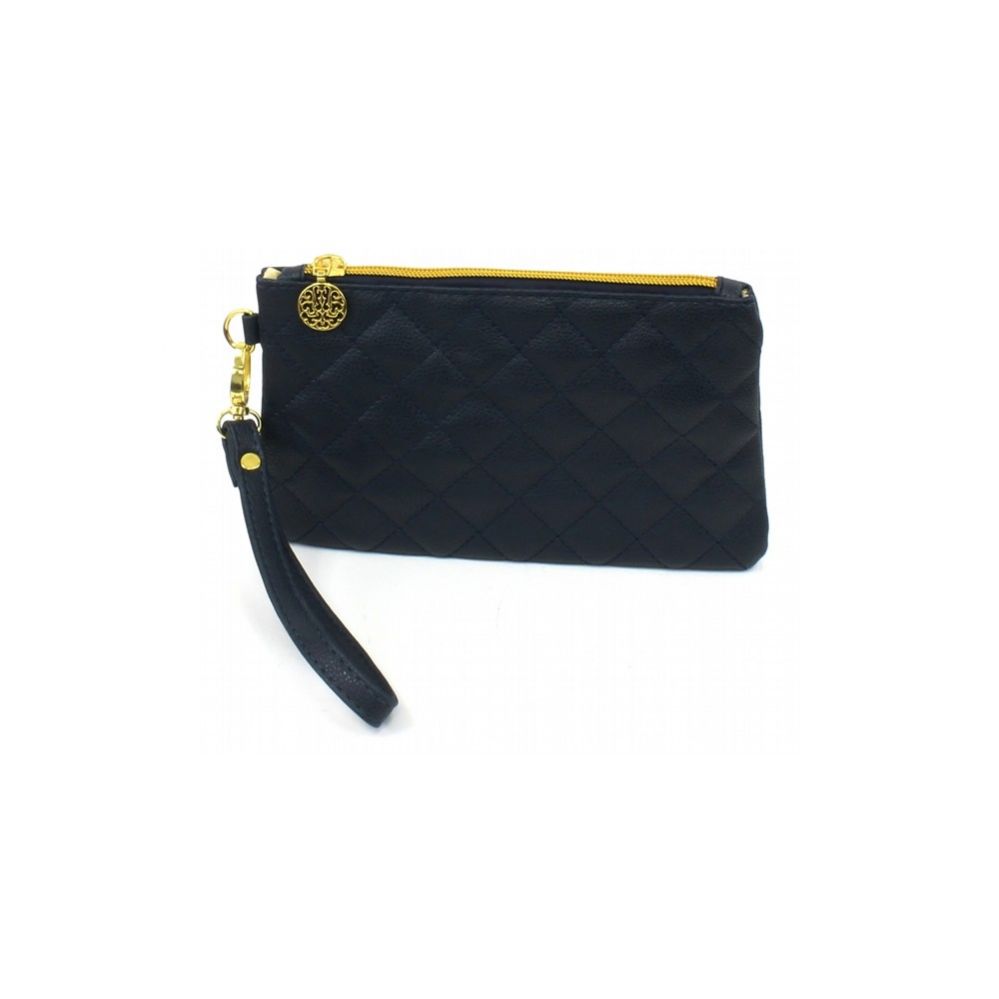 120 Pieces of Small Quilted Clutch Wristlet Black