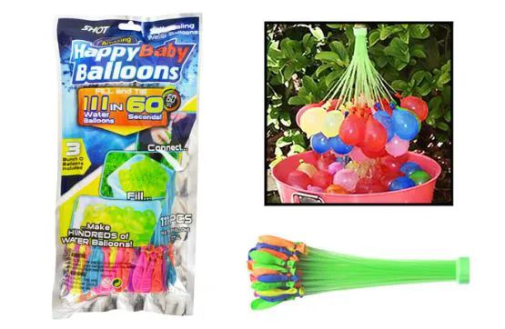 24 pieces of Fast Fill Water Balloons (111 Ct)