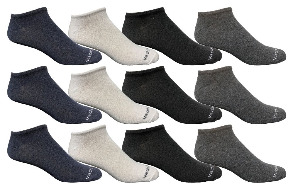12 Pairs of Yacht & Smith Kid's Assorted Colored No Show Low Cut Light Weight Ankle Socks Size 6-8