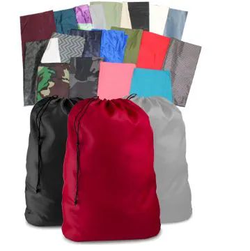144 Pieces of Laundry Fabric Bag 28 X 36 Assorted Colors