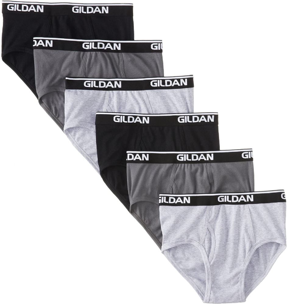 72 Pieces Gildan Mens Imperfect Briefs, Assorted Colors And Sizes Bulk Buy - Mens Clothes for The Homeless and Charity