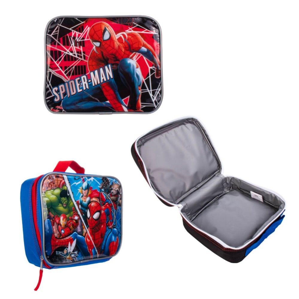 24 Pieces of 9" Insulated Spider Man Lunch Coolers