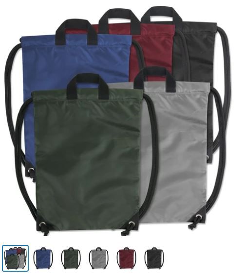 48 Pieces of Kids 15 Inch Promo Drawstring Bag - 5 Colors