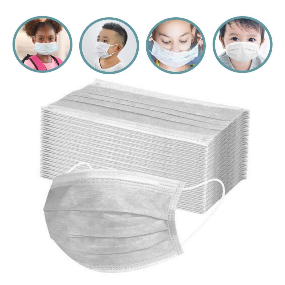 50 Pieces Children's 3 Ply Disposable Protection Masks Face Mask at