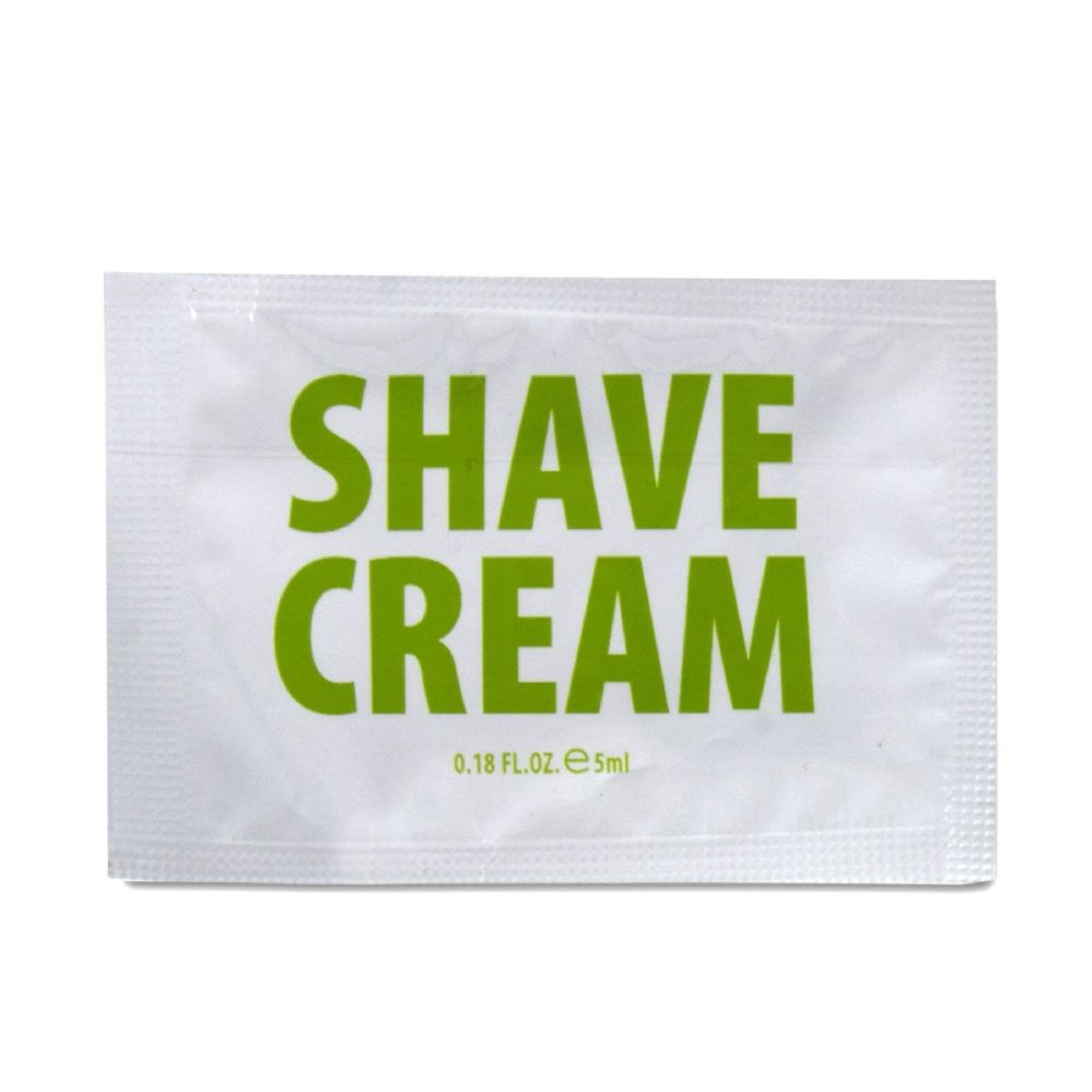 100 Pieces of Shaving Cream Packs Single Use
