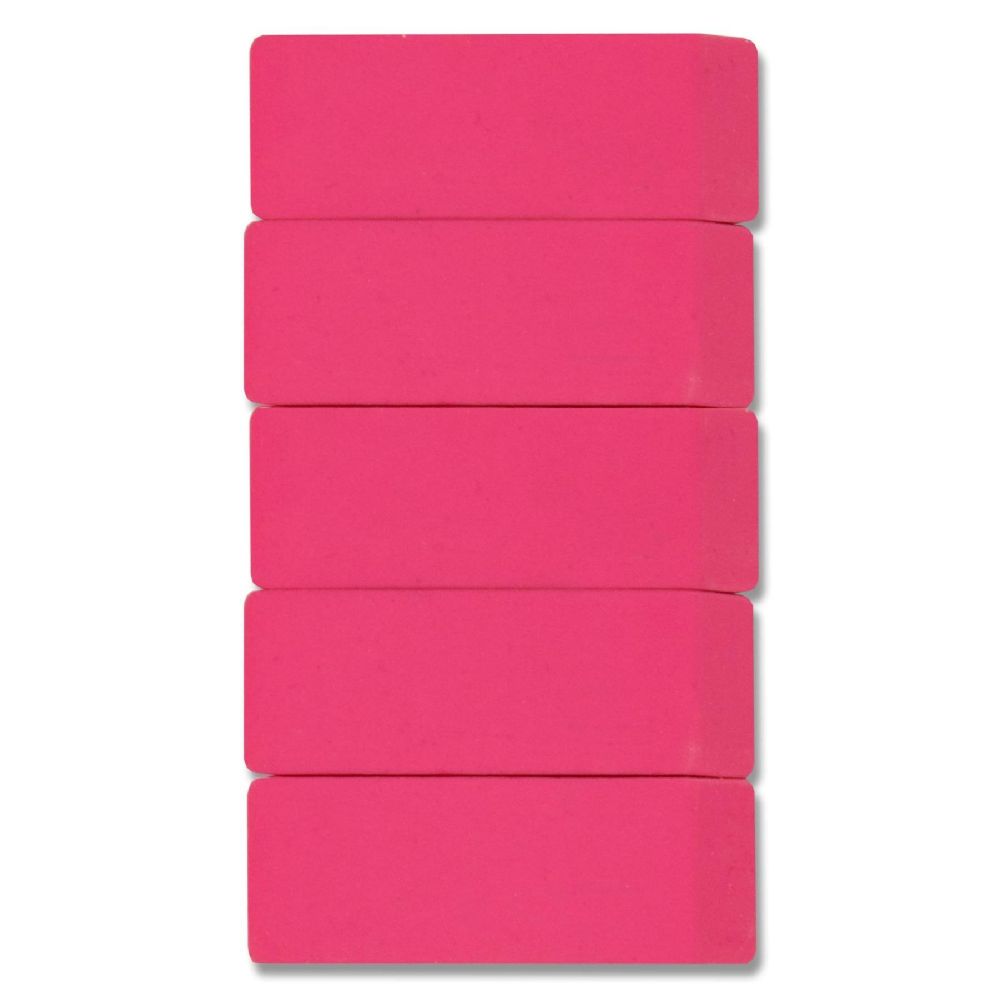 96 Pieces of 5 Pack Pink Eraser