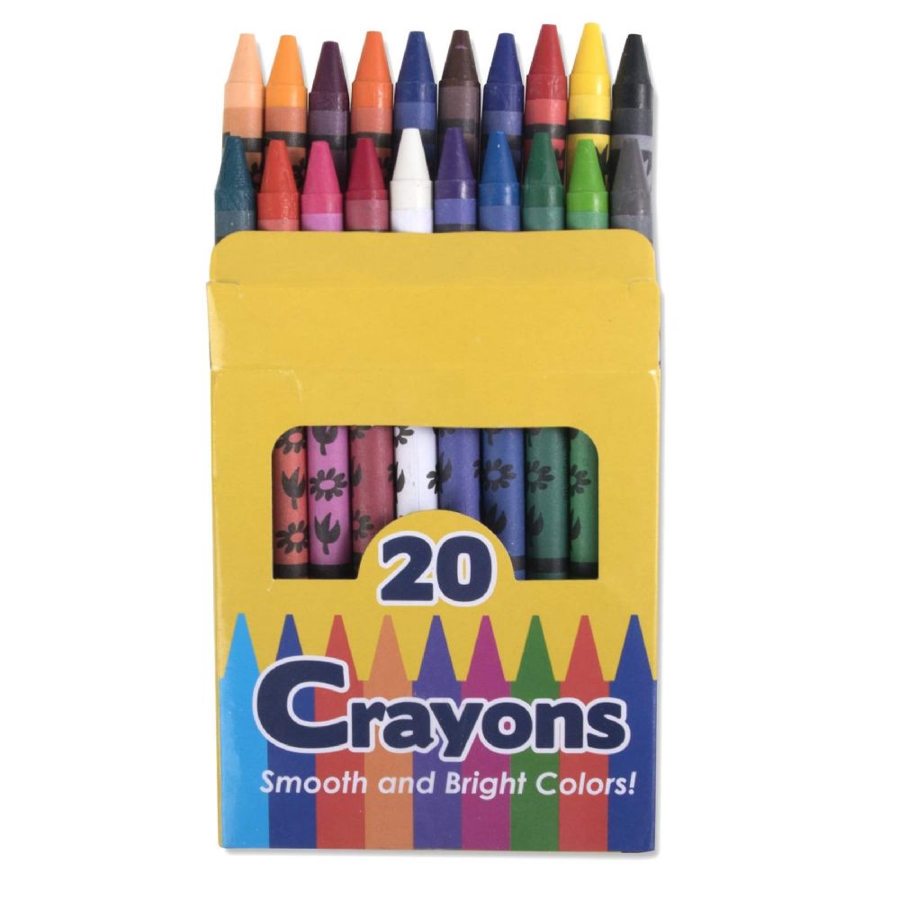 96 Packs of 20 Pack Of Crayons