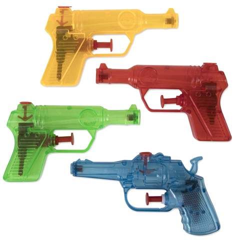 50 Pieces of Water Blaster Pistol Squirt Gun Assorted Colors