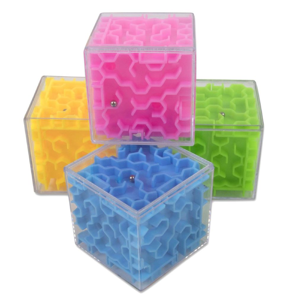 50 Pieces of 3d Maze Cube Brain Teaser Game