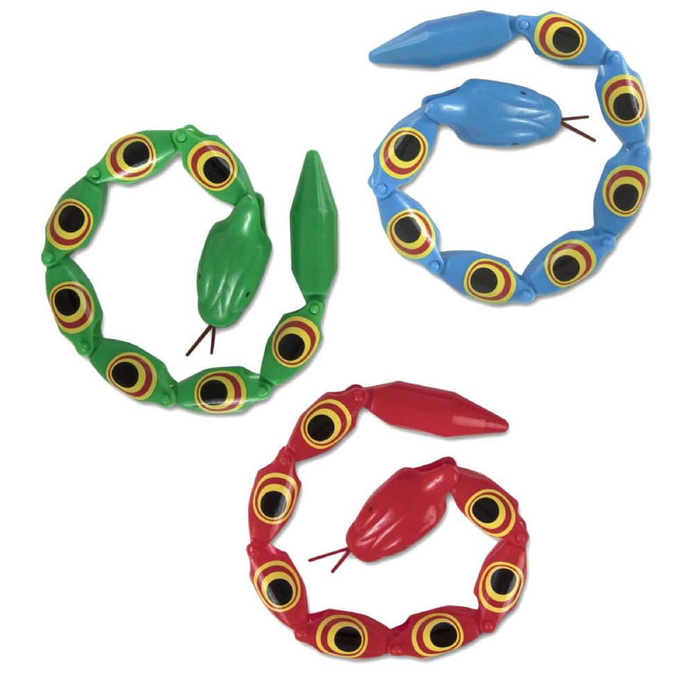 50 Pieces of Toy Snake With Movable Joints