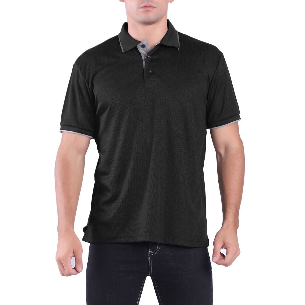 24 Pieces Mens Waffit Polo Tee Shirt In Plus Size - Mens Polo - at -