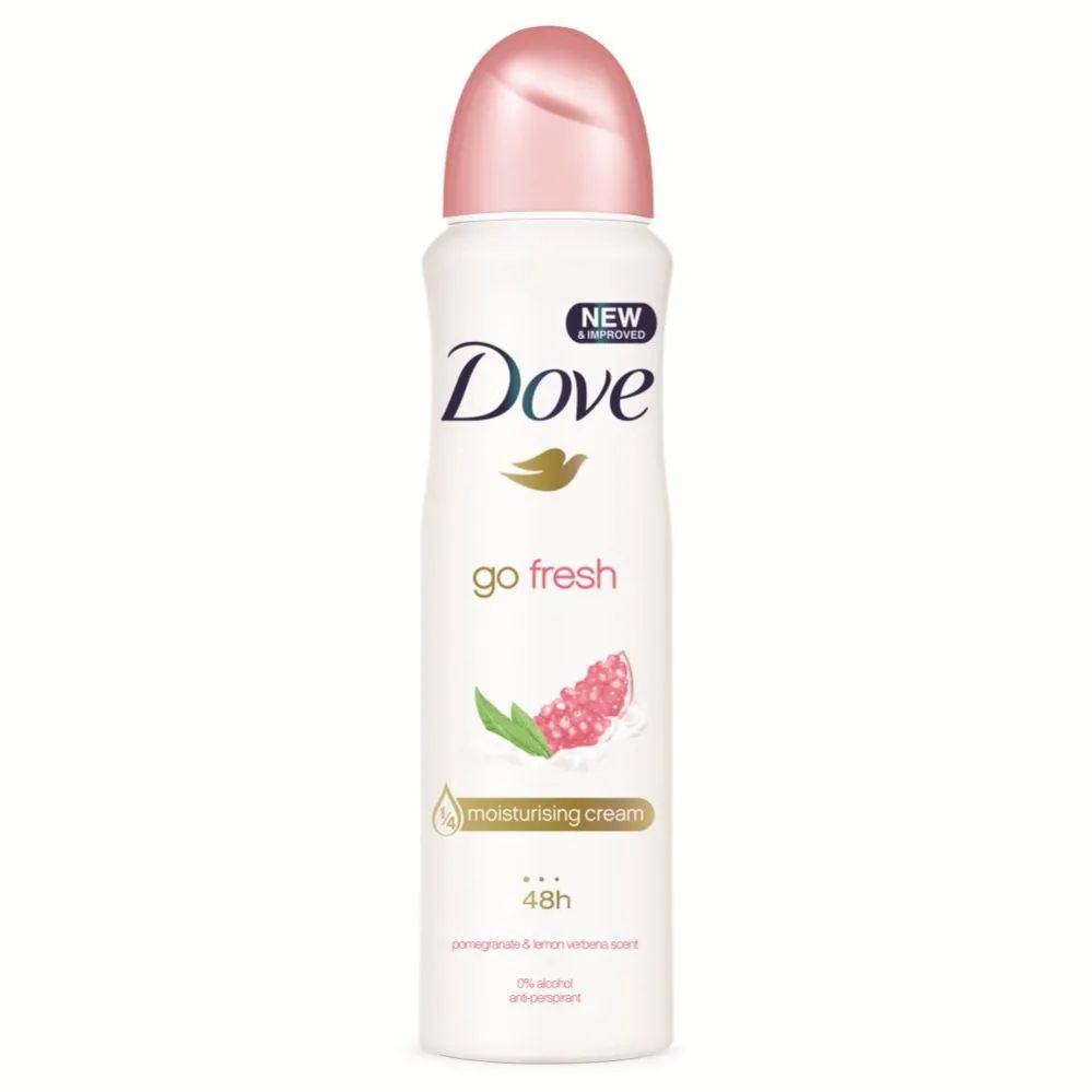 6 Pieces of Dove Spray Antiperspirant Deodorant Pomegranate And Lemon