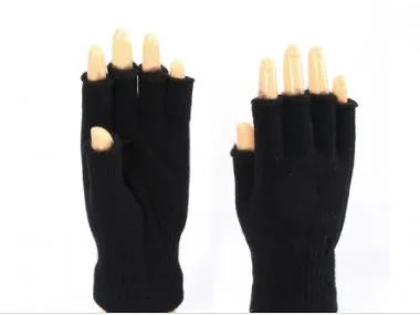 72 Pairs of Black Finger Less Gloves