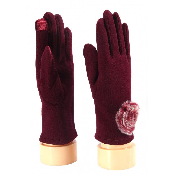 36 Pairs of Ladies Glove With Fuzzy Flower