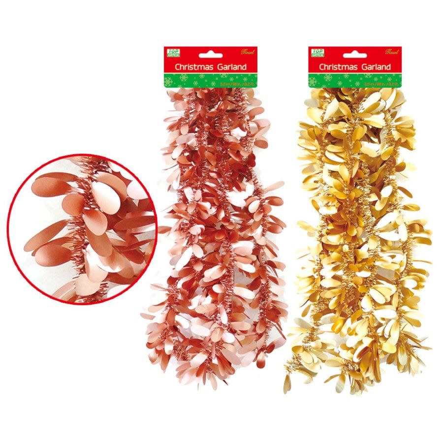72 Wholesale Xmas Garland Assorted Color WSD