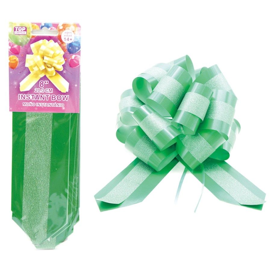 96 Pieces Instant Bow Green - Gift Wrap
