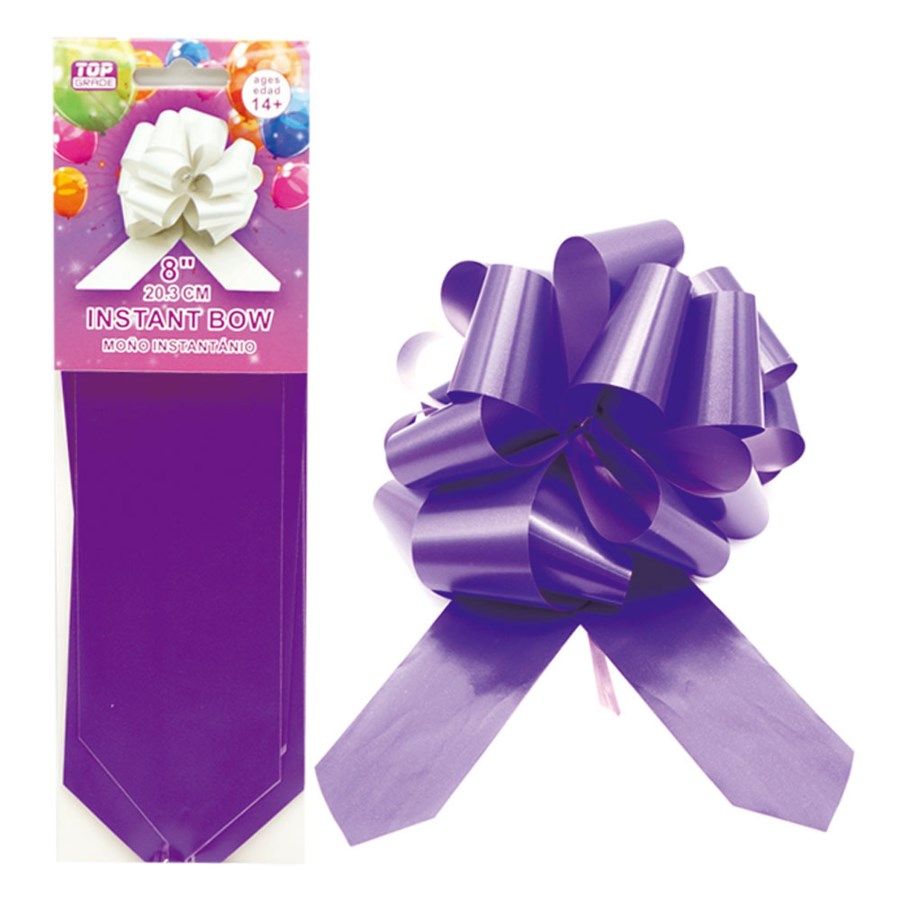 96 Pieces Instant Bow Purple - Gift Wrap