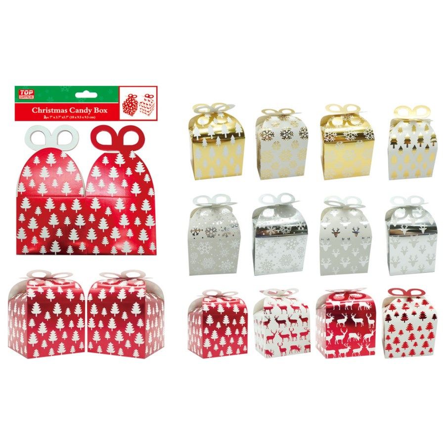 72 Wholesale 2 Count Gift Box Foldable