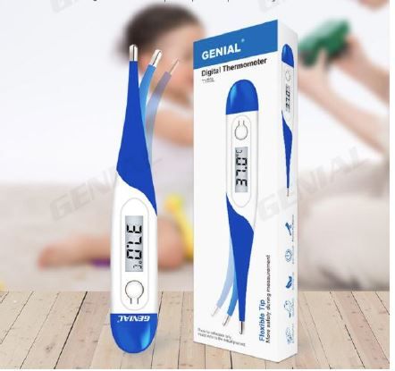 50 Pieces Genial Digital Oral Thermometer Blue - PPE Thermometer