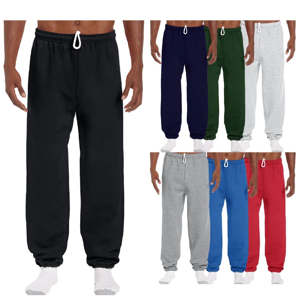 24 Pieces of Men's Gildan Sweatpants Assorted Sizes And Colors