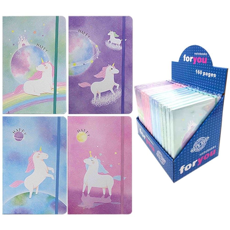 96 Pieces of Notebook Unicorn Assorted Color