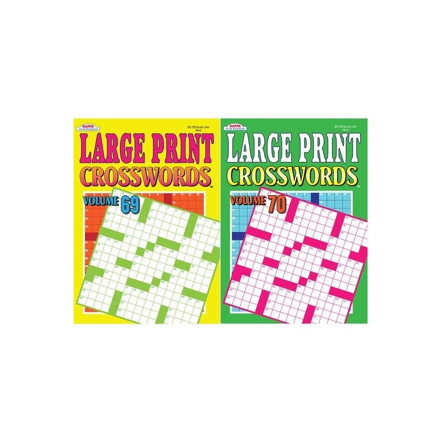 72 Pieces of Large Print Word Find