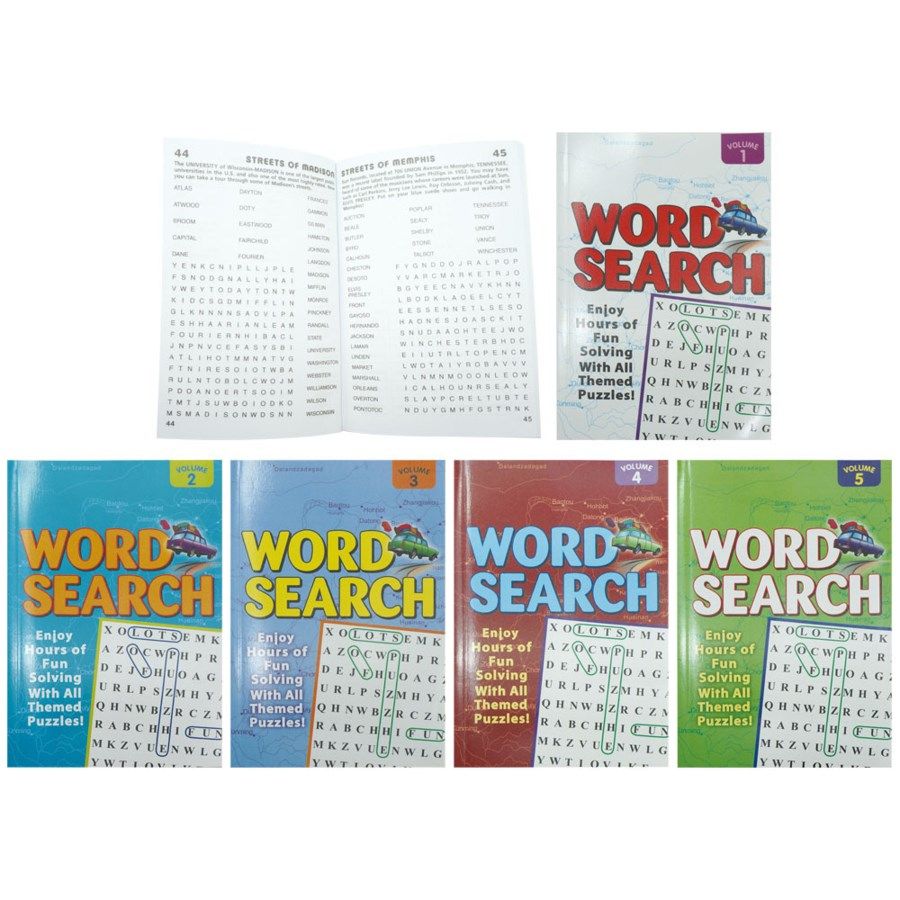 50 Wholesale Word Search Puzzles Book Assorted