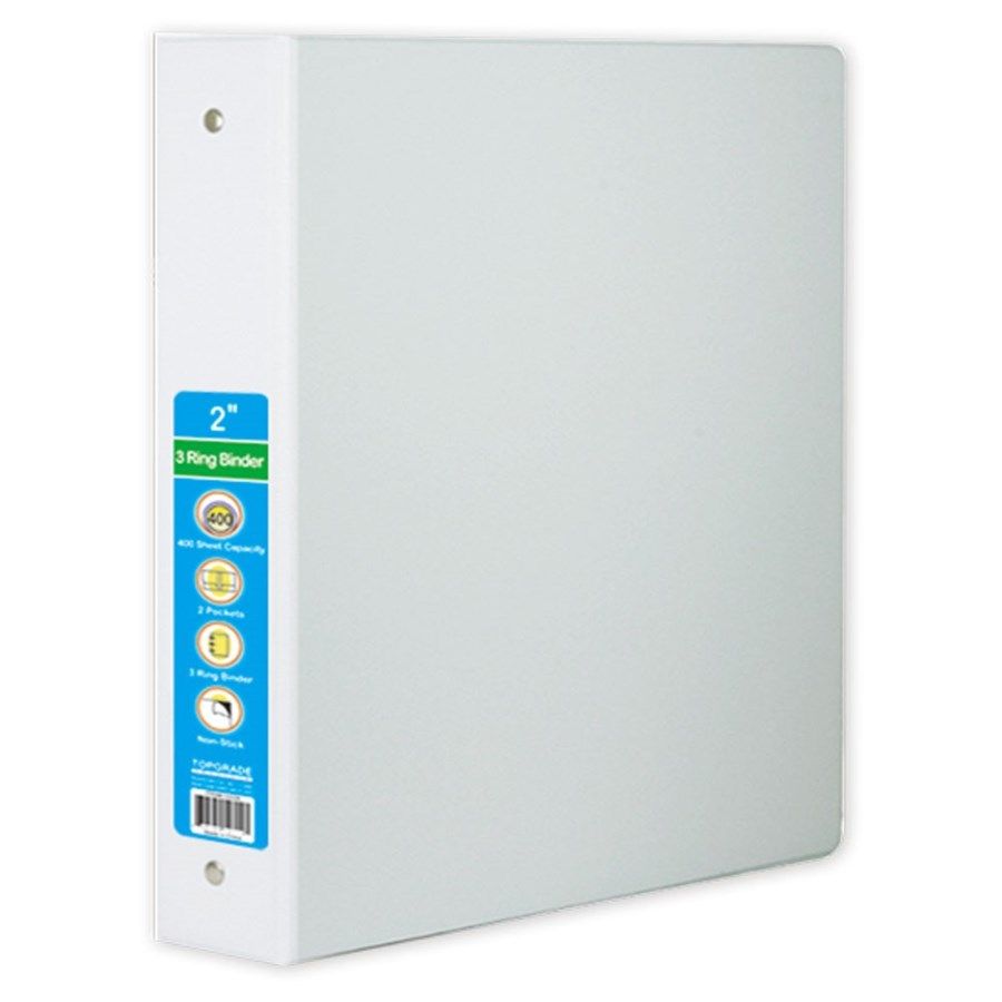 36 Wholesale Hard Cover Binder In White
