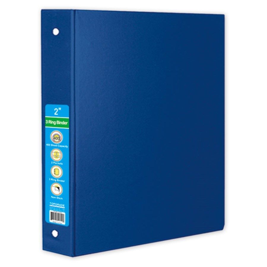 48 Pieces Hard Cover Binder In Blue - Clipboards and Binders