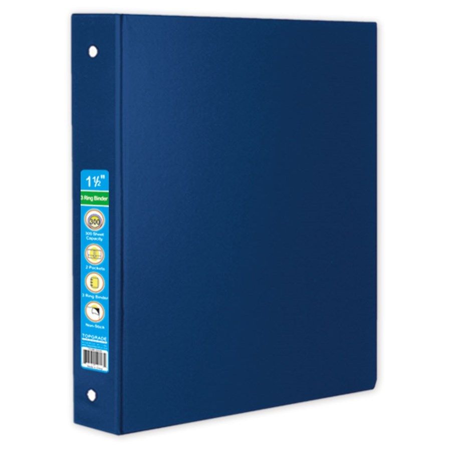 48 Wholesale Hard Cover Binder In Blue