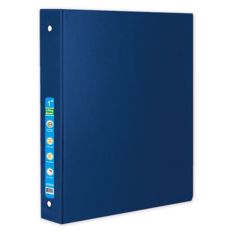48 Wholesale Hard Cover Binder In Blue