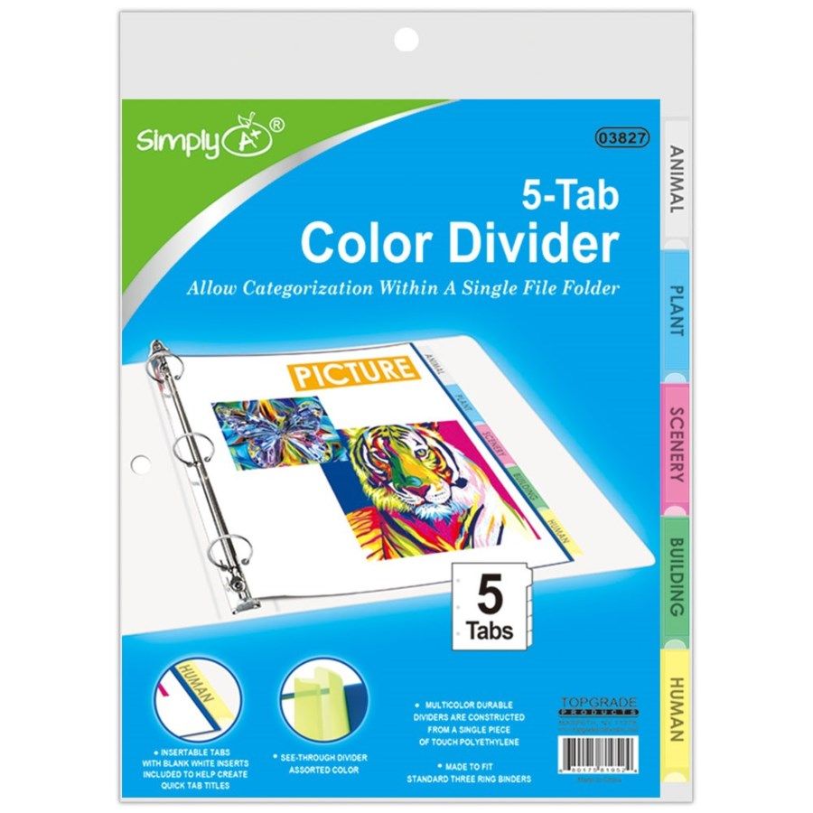 96 Pieces of 3 Ring Binder Dividers