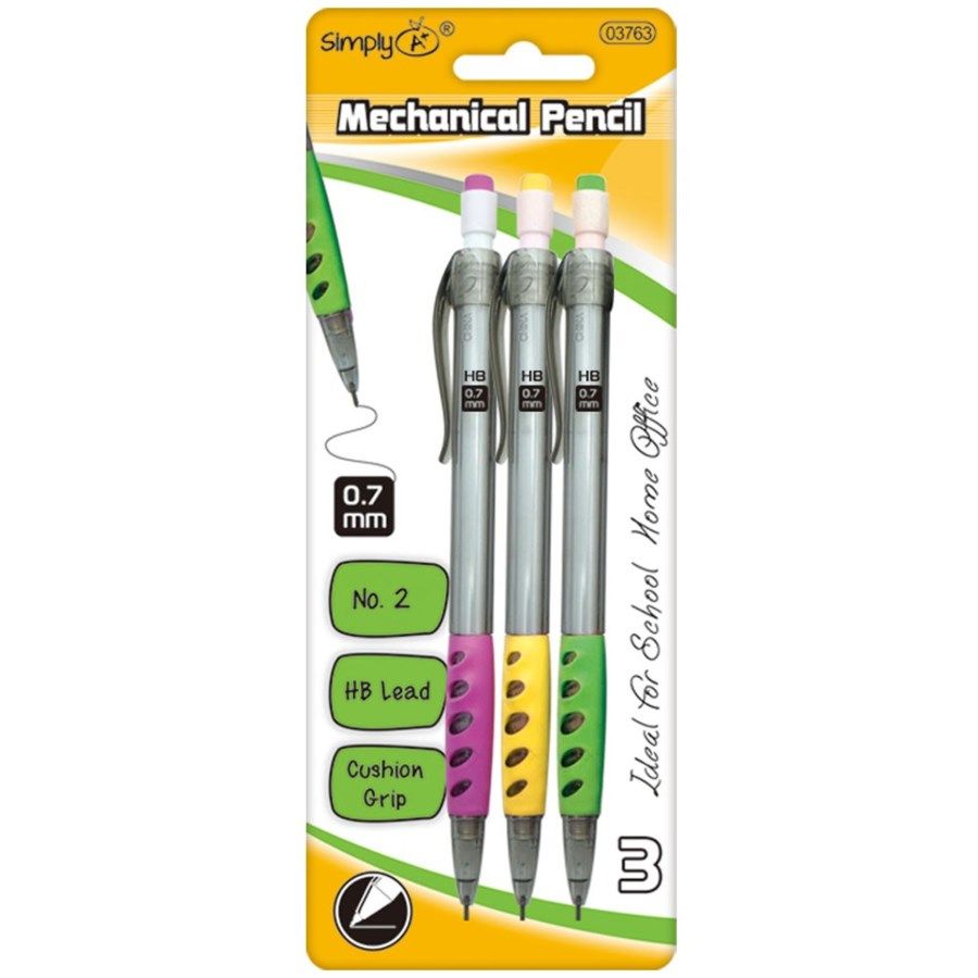 96 Pieces 3 Count 7mm Mechanical Pencil - Mechanical Pencils & Lead