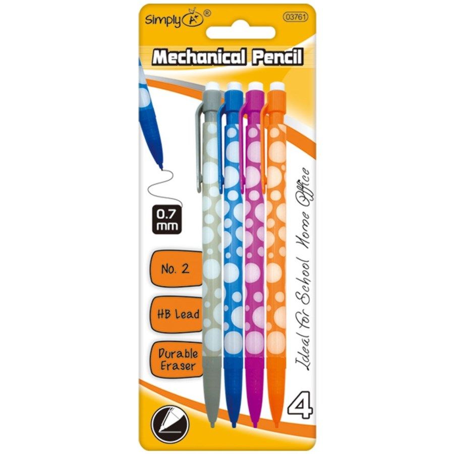 96 Pieces 4 Count 7mm Mechanical Pencil - Mechanical Pencils & Lead