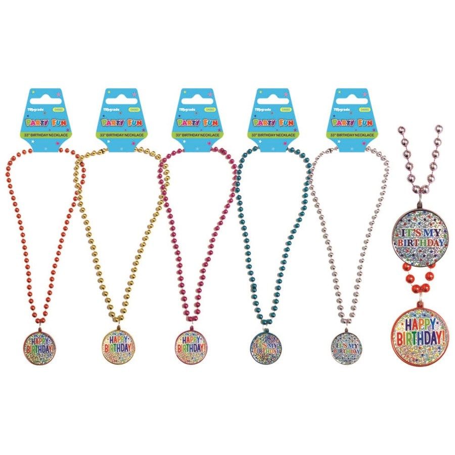 96 Pieces Birthday Necklace - Party Favors