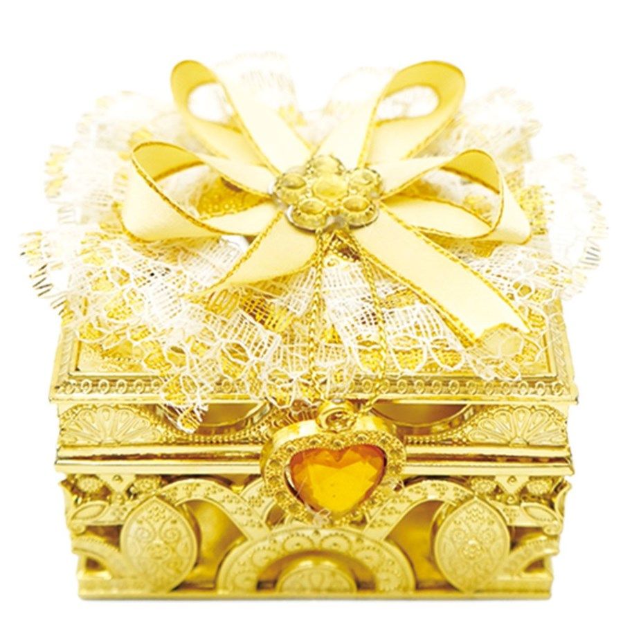 96 Wholesale Jewelry Box In Gold