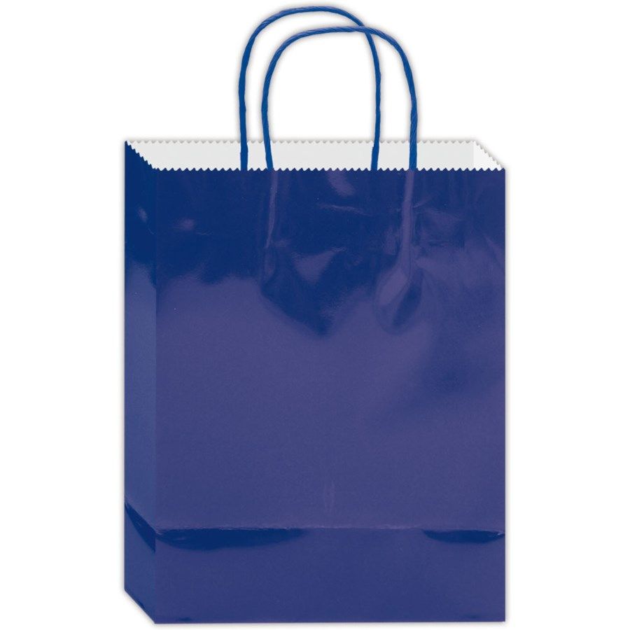 192 Pieces of Everyday Gift Bag Royal Blue Size Medium