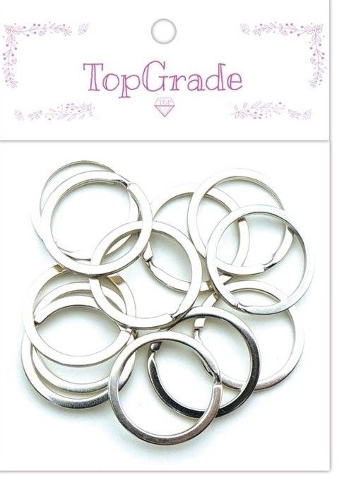 96 Wholesale 12 Count Ring Silver Round