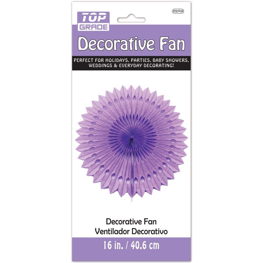 96 Wholesale Fan In Purple Decor