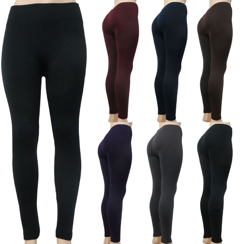 48 Pieces of Women's Fleece Leggings One Size Fits Most